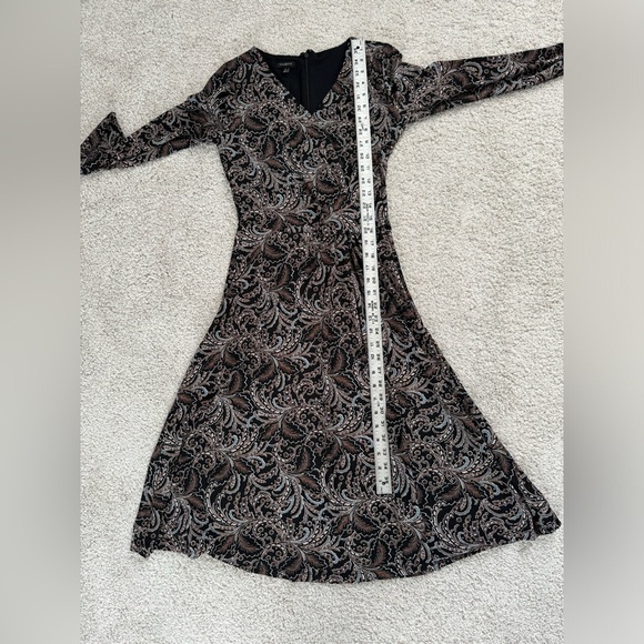 Talbot’s Brown Paisley Wrap Dress NWT Size XS - Picture 7 of 7